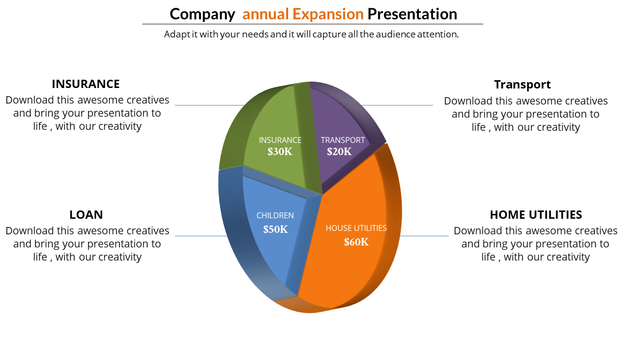 company annual report PowerPoint -4-multi color